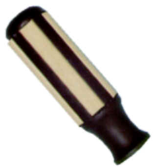 Griffe aus Holz/Kunststoff verhindern Handschwei� und erm�glichen eine sichere Handhabung. 