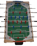 Spielfl�che mit kugelgelagerten Spielerstangen